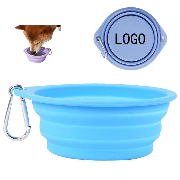 Silicone Foldable Pet Bowl With Mountaineering Buckle