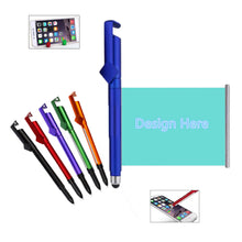 Multifunctional Banner Pen With Phone Holder Clips