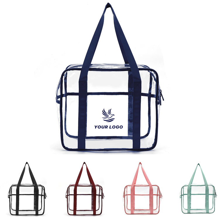 Clear Zippered Safety Tote Bag