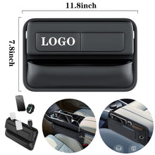 Premium Leather Car Seat Gap Filler Organizer