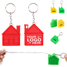 House Tape Measure Promotional Keychain