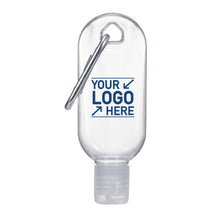 Travel-Sized Transparent Plastic Keychain For Hand Sanitizer