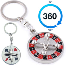 Custom Rotatable Roulette Wheel Keychain Stress Reliever