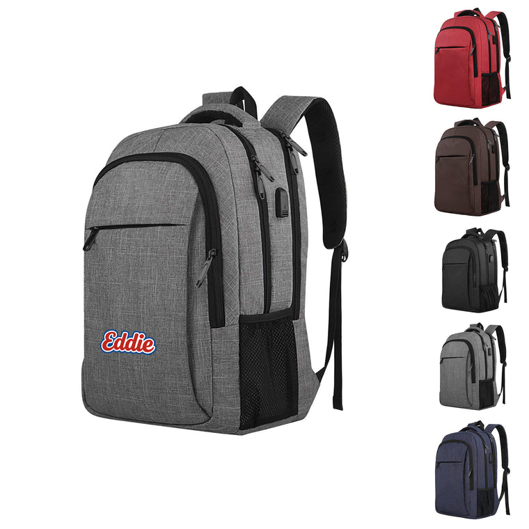 Anti-Theft Travel Laptop Backpack With Usb Charging Port