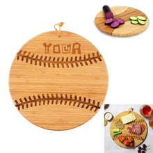 Bamboo Baseball Shaped Wood Cutting Board