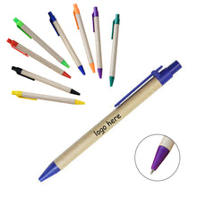 Eco Friendly Push-Action Cardboard Ballpoint Pen
