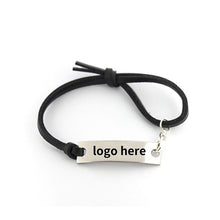 Leather Bracelet With Alloy Medal