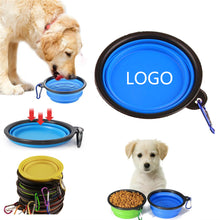 12Oz Custom Multi-Color Collapsible Pet Bowl With Keychain