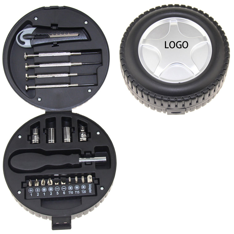 20 in 1 Tool Kit With Tire-Shaped Case / Hardware Tools Kit