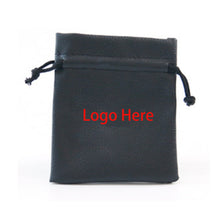 Pu Leather Black Drawstring Pocket
