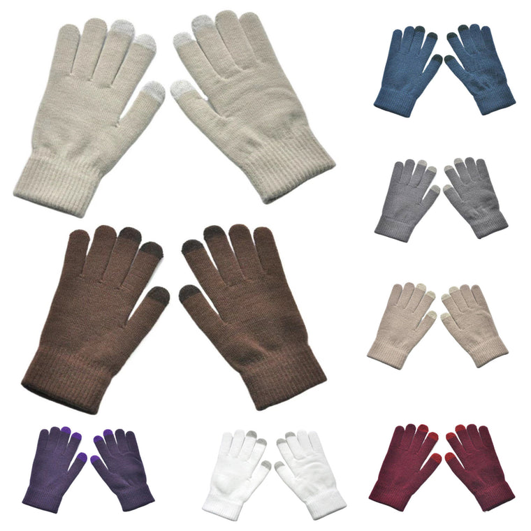 Touchscreen Winter Knit Thick Gloves