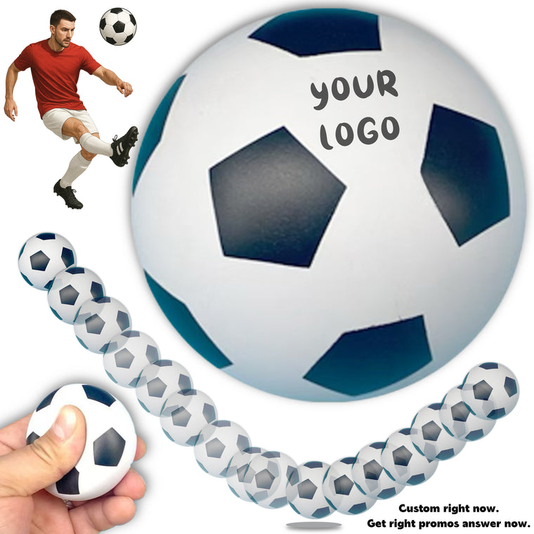 2.5'' Rubber Bouncy Soccer Ball Kids Toy