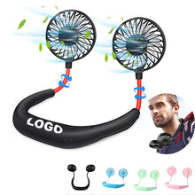 Portable Neck Fan 1200 mAh Rechargeable USB Hands-Free