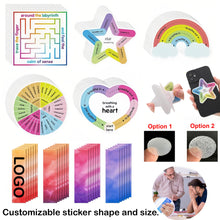 Full Color PEVA Anxiety Sensory Relief Sticker