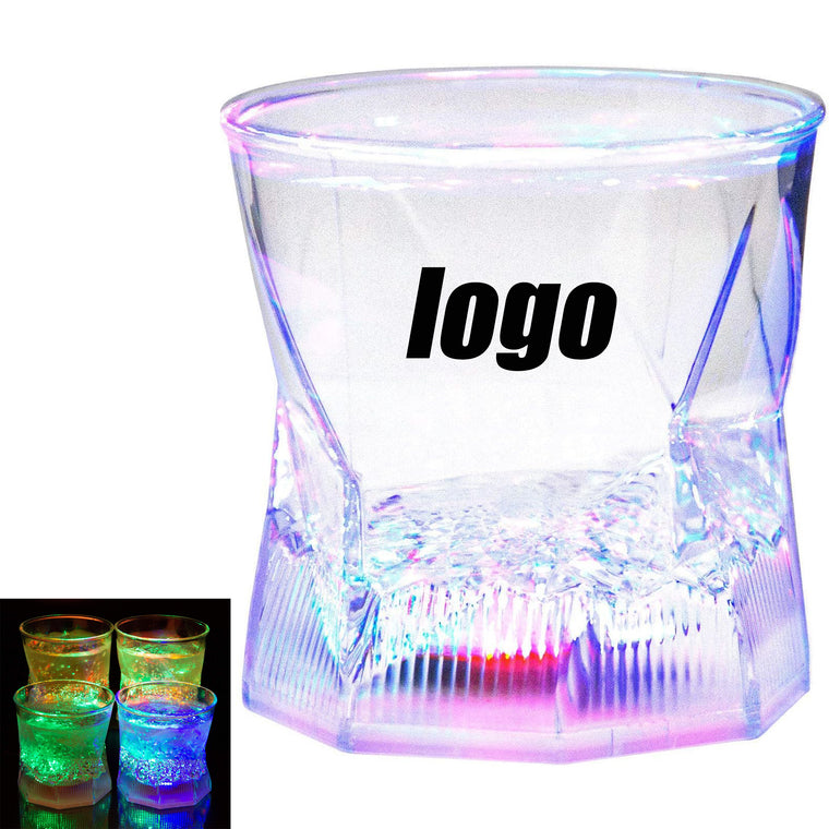 Liquid Activated Multicolor LED Old Fashioned Glasses