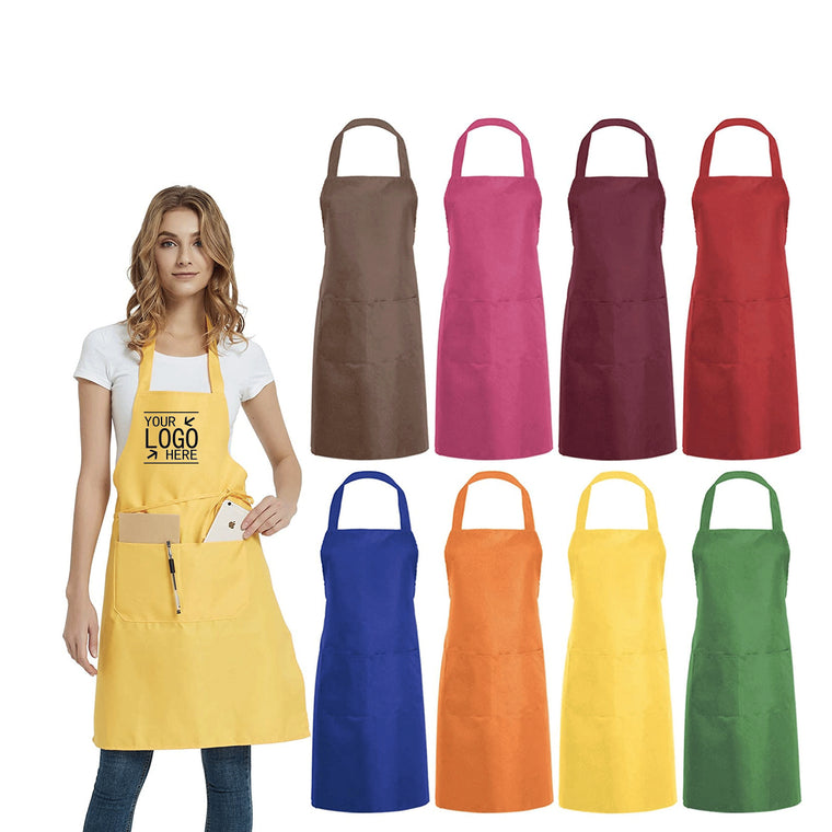 Adjustable Bib Apron With Pockets
