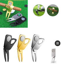 All Metal 3-in-1 Golf Divot Tool