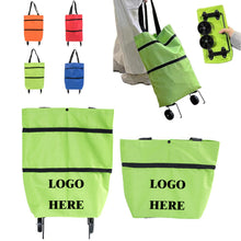 Foldable Portable Shopping Handbag With Wheels