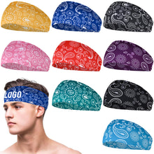 Sports Headband Features Paisley Patterns