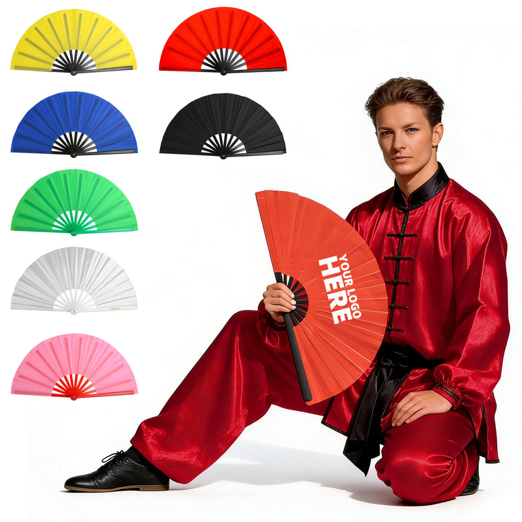 Double Sided Bamboo Tai Chi Performance Fan