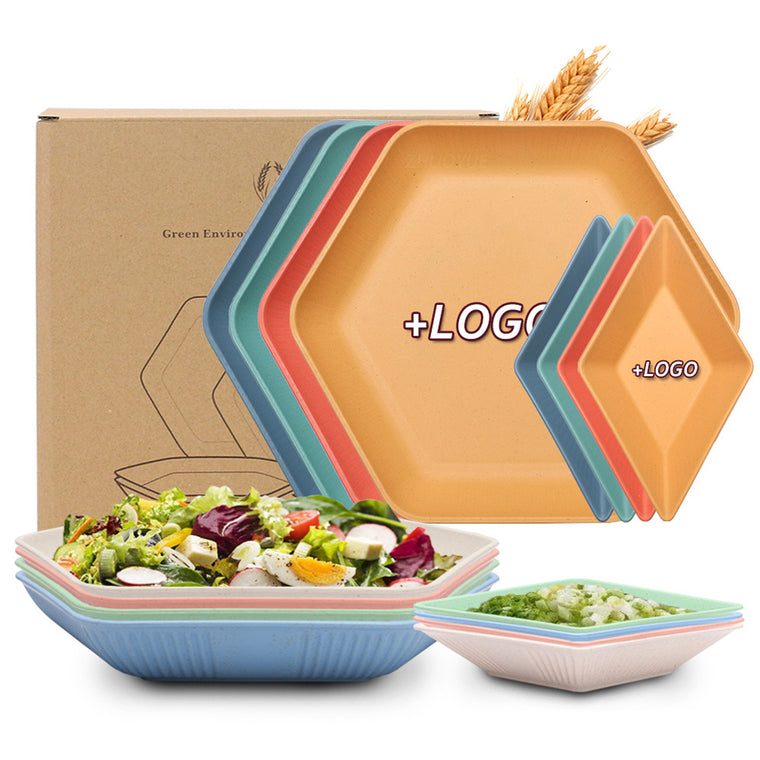 Set Of Hexagonal And Diamond-shaped Plates