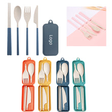 Outdoor Portable Detachable Wheat Straw Tableware Set