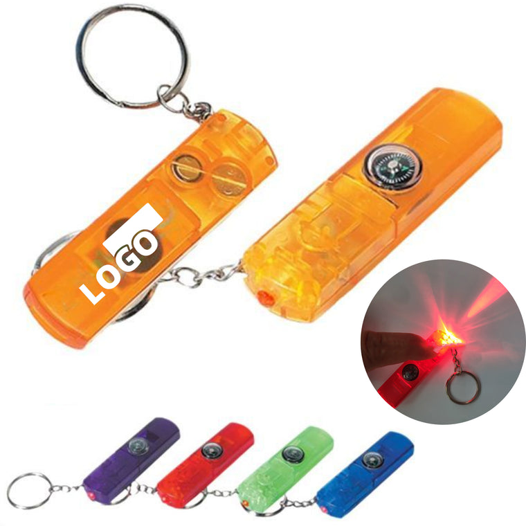 3-In-1 Led Whistle With Compass