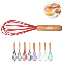 Silicone Whisk w/Wood Handle