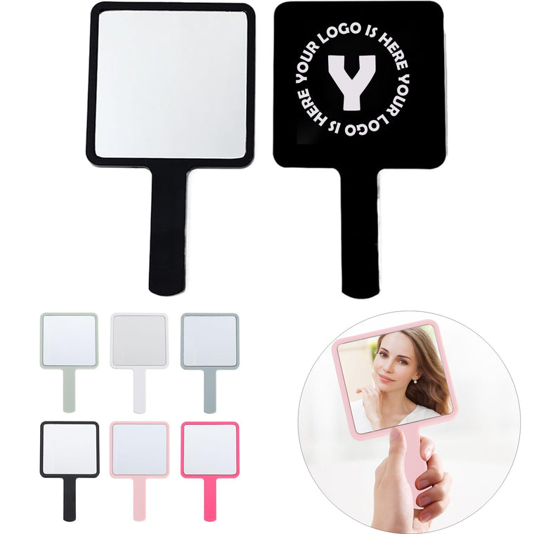 Hand Held Square Mirror