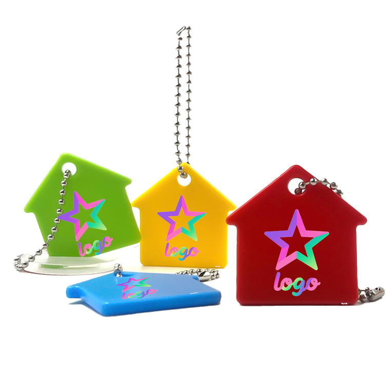 House-Shaped PVC Keychain