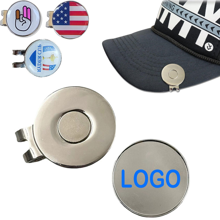 Epoxy Dome Magnetic Golf Hat Clips Custom