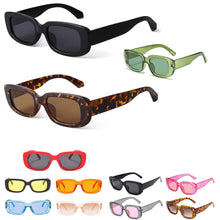 Rectangle Narrow Square Frame Sunglasses