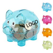 Clear Plastic Coin Bank