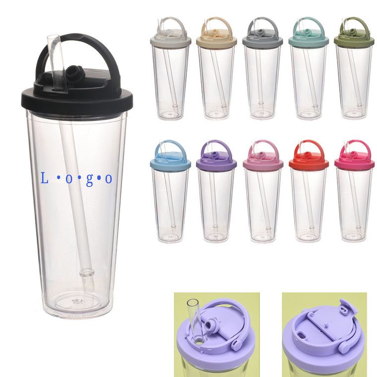 24Oz Double-Layer Portable Water Cup
