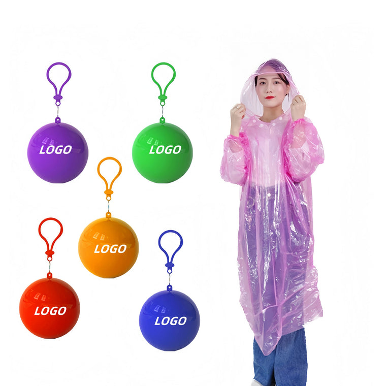 Disposable Portable Ball Transparent Raincoat