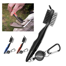 Golf Groove Cleaner Brush - Retractable Lanyard Clip