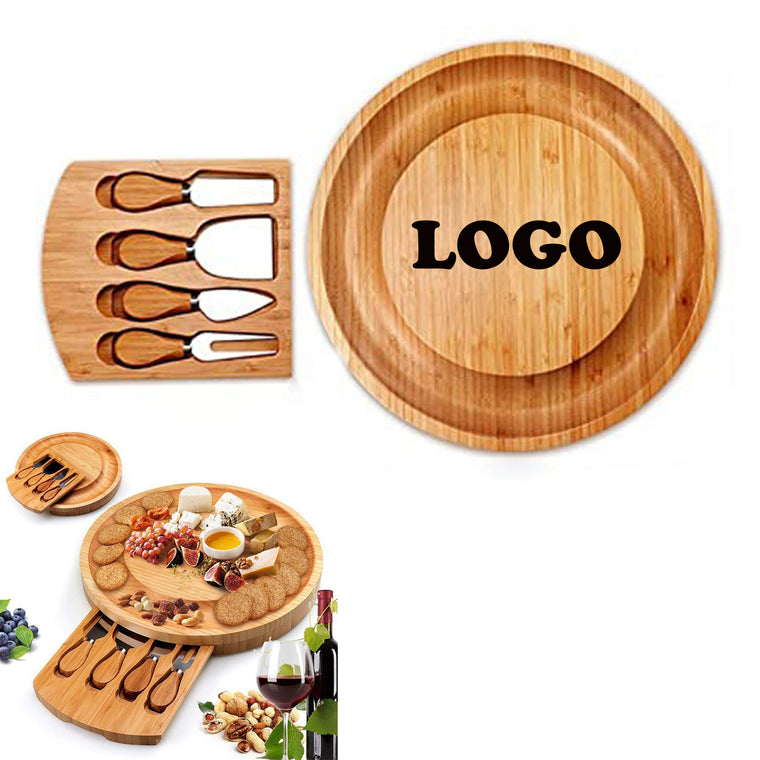 Bamboo Cheese Board Set
