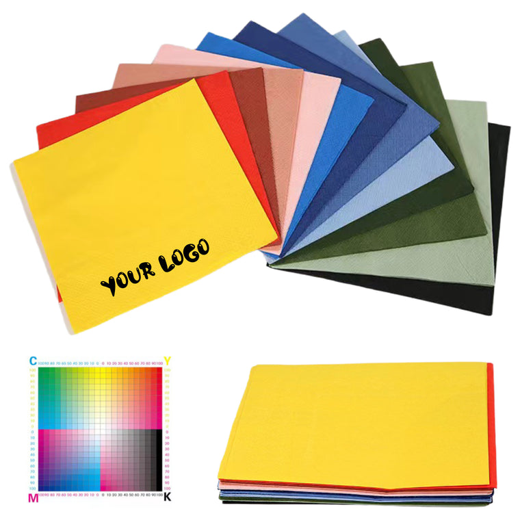 2 Ply Color Cocktail Napkin Beverage Luncheon Paper Party Favor