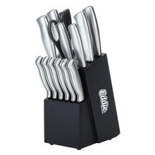 15-Piece Stainless Steel Kitchen Knife Block Set