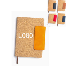 Wood Grain PU Leather Notebook