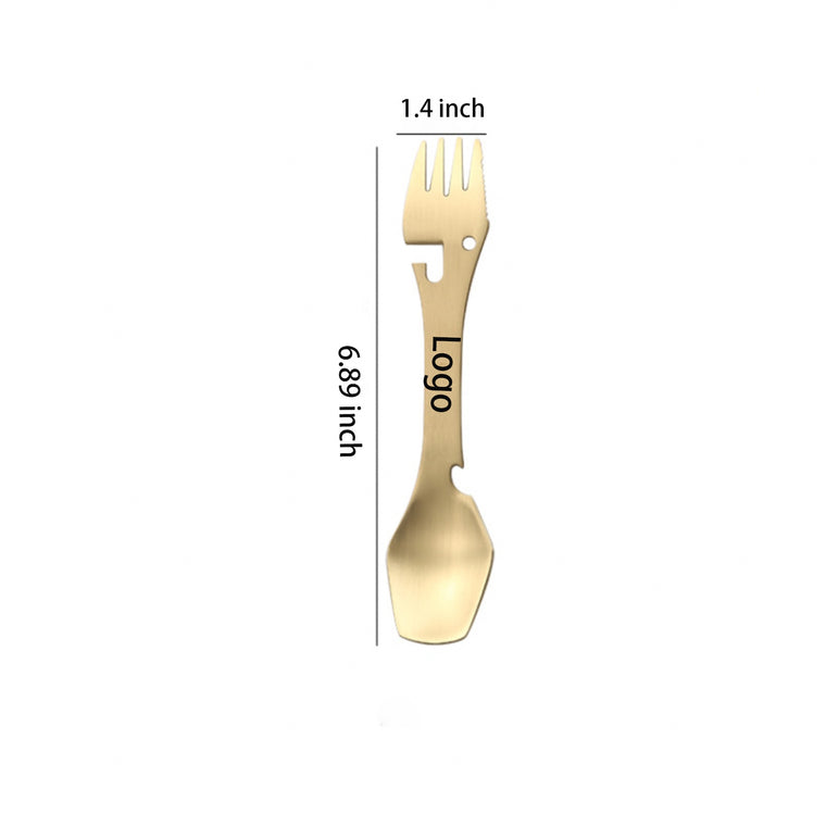 Multifunctional Camping Cookware Spoon Fork Bottle Opener