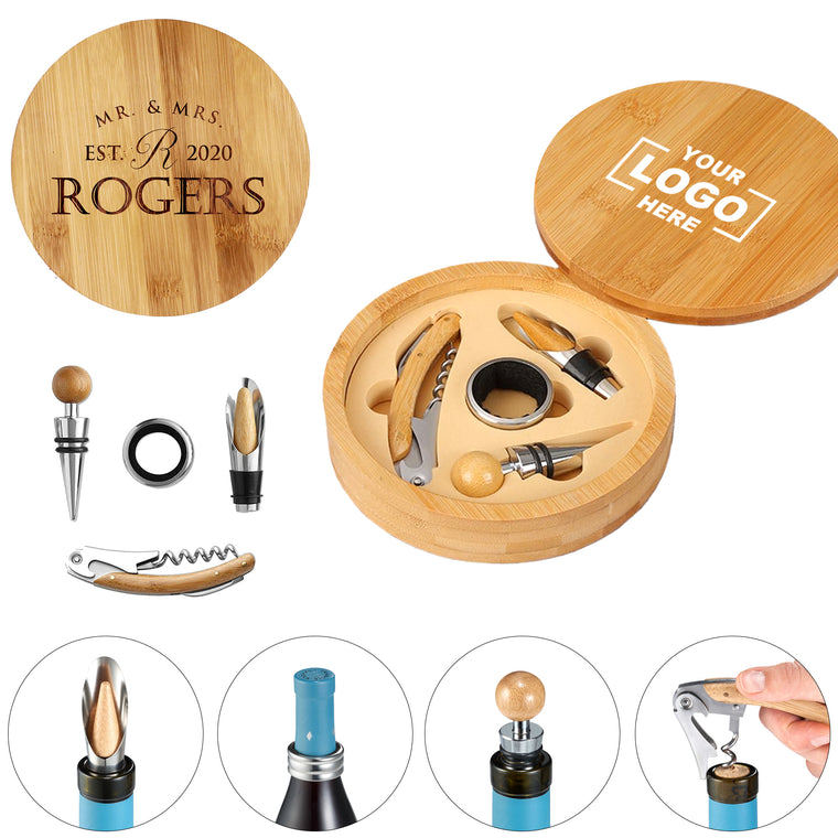 4Pcs Wine Bottle Openers