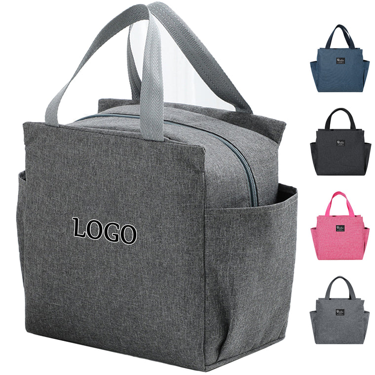 Insulated Lunch Bag With Bottle Holder