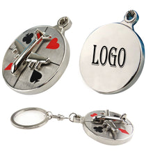 Metal Roulette Spinning Keychain