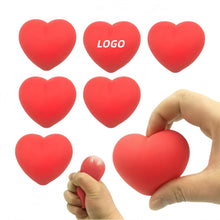 Pu Balls Red Heart Foam Bouncy Balls Venting Stress Relief