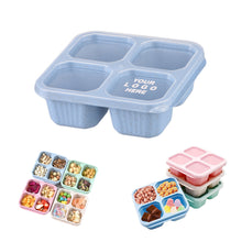 Wheat Straw 4-compartment Snack Box