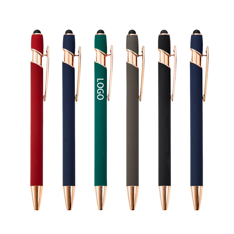 Screen Stylus Press Metal Ballpoint Pen