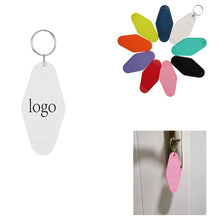 Rhombic Plastic Keychian Key Tag