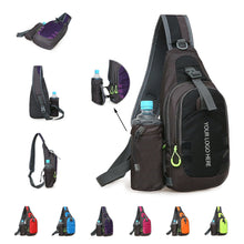 Athletic Casual Chest Bag with Detachable Water Bottle Pouch