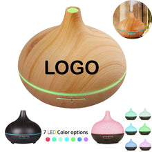 550ml Wood Grain Ultrasonic Essential Oil Humidifier
